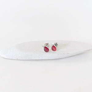 Small Red Stud Earrings - Multiple Options