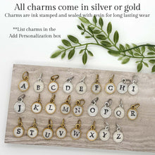 Family Charm Necklace in Silver or Gold