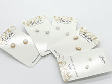 Small White Stud Earrings - Multiple Options