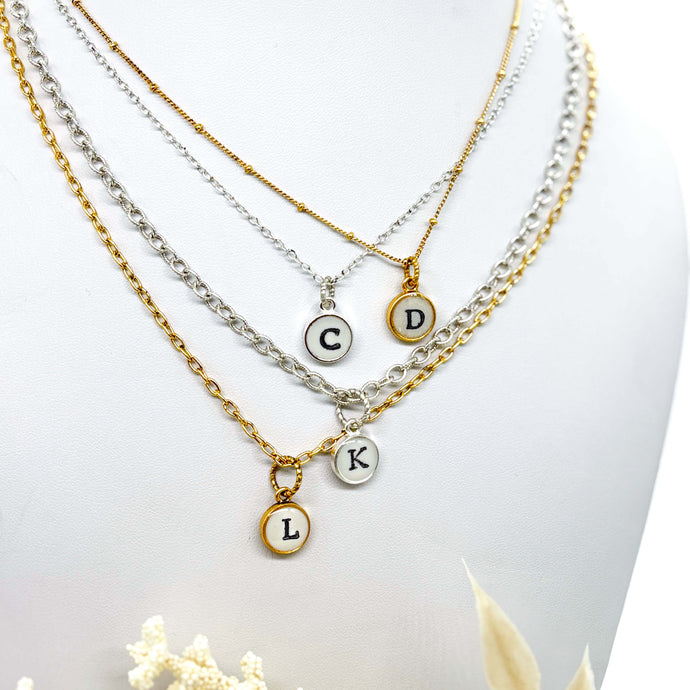Initial Necklace - 1 & 2 Initials