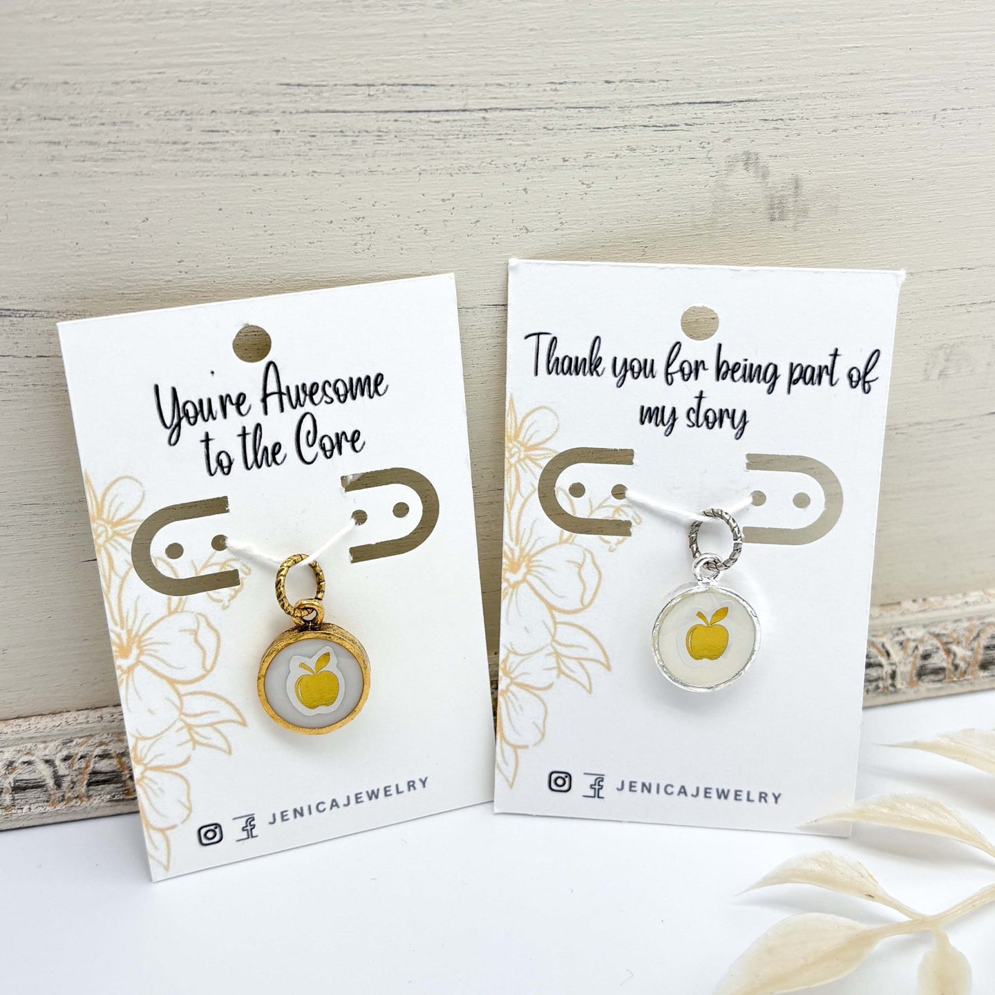 Apple Charm/Necklace - Multiple Options