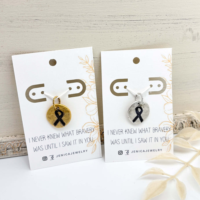 Cancer Ribbon Awarness Charm/Necklace - Multiple Options