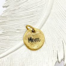 Round Mom Charm/Necklace - Multiple Finishes