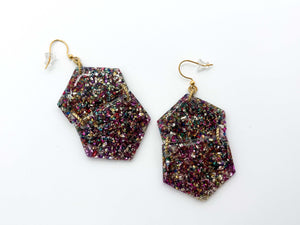 Colorful Geometric Statement Earrings