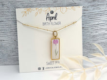 Birth Flower Necklace - Multiple Options