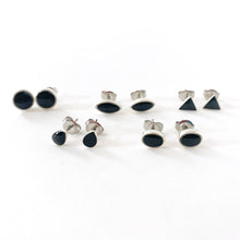 Small Black Stud Earrings - Multiple Options