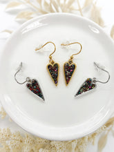 Rainbow Mosaic Heart Earrings