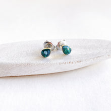 Small Dark Teal Glitter Roxs Stud Earrings-Multiple Options