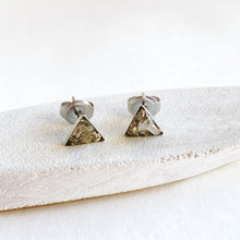 Small Silver Glitter Roxs Stud Earrings - Multiple Options