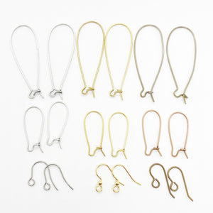 White & Gold Heart Dangle Earrings