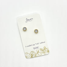 Small Round Silver Glitter Studs Multiple Options - Multiple Options