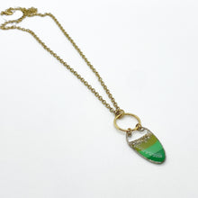 Limited Edition -Ombre Green Pendant Necklace