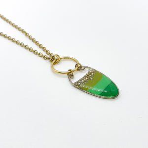 Limited Edition -Ombre Green Pendant Necklace