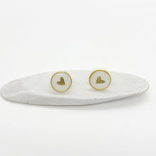 Gold Heart Stud Earrings - Limited Edition