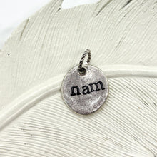 Custom Nam Charm: Gold or Silver Pendant for Jewelry Making, Grandmother Present