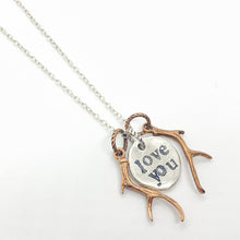 Love You Necklace or Choose Your Quote