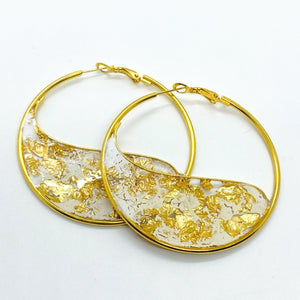 Dramatic Gold Hoops