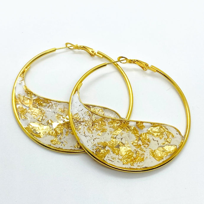 Dramatic Gold Hoops
