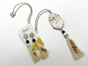 Metallic Tassel Earrings