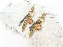 Gold Feather Earrings