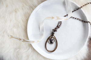 Silver and Brass State Necklace