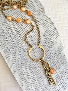 Long Feather Necklace