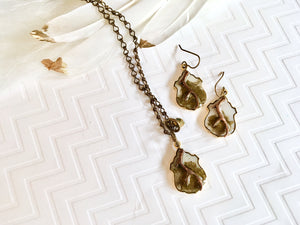 Antler Necklace & Earring Set